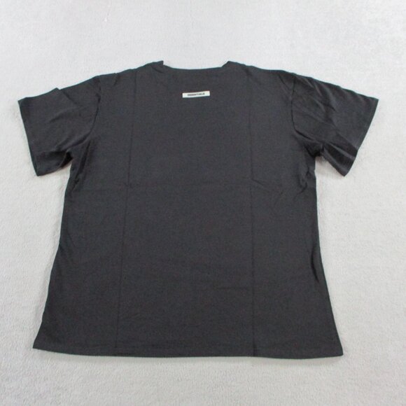 Fear of God Essentials Shirt Adult XL Black Crewneck Cotton Logo Tee  NWT NEW - Picture 2 of 9